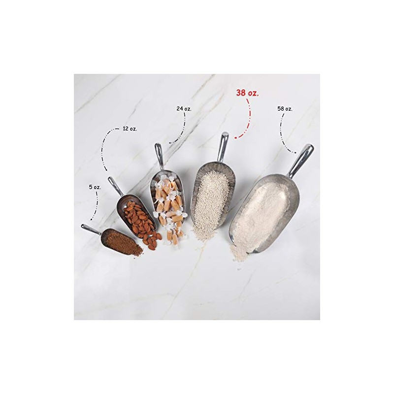 Cuchara de aluminio fundido – 38 onzas – Parte inferior