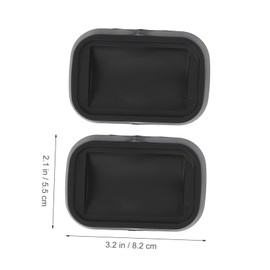 Operitacx 8 Stück Hausräterfixierkissen rutschfest Bodenschutzpads antirutschmatte für Teppich Pads für Stuhlbeine Gummifüße Nicht -Skid -Couch -Fußpolster Black