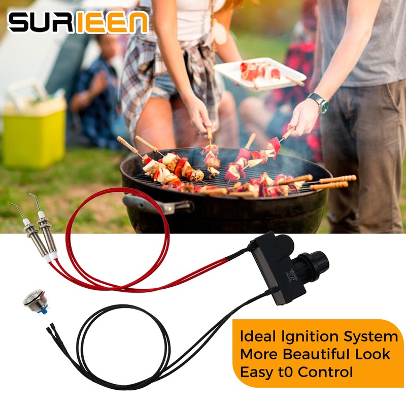 SURIEEN Grill Igniter, Spirit Ignitor Replacement, Push Button Control Switch