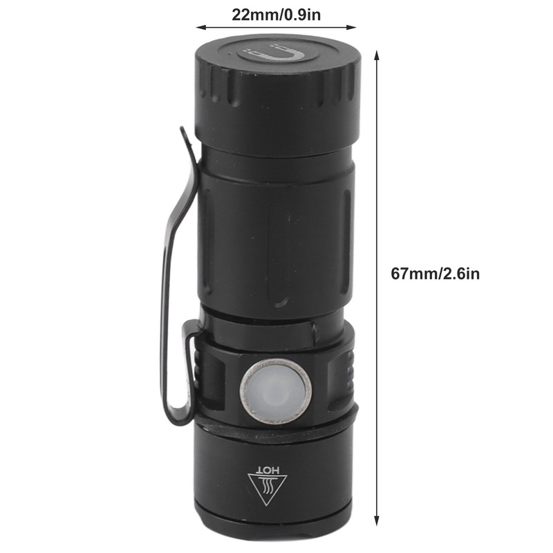 Small Flashlight USB Rechargeable 5 Modes 1000LM Waterproof Compact Mini