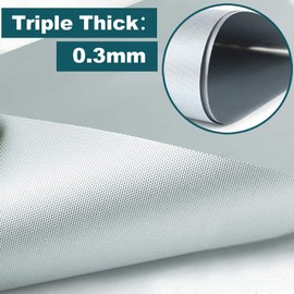 Square Stove Burner Covers, 10 Pack Non-Stick Gas Range Protectors Liners, Stove Burner Liner Cover 10.6 in x10.6 in, Silver Stovetop Covers Double Thickness 0.3mm, Cuttable, Heat-Resistant, Reusable