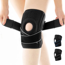 Rodillera Ortopedica, 1Pz Rodilleras Deportiva para Dolor de Rodillas, Rodillera Gym Ajustable con Protector Estabilizador para Gym, Basquetbol,...   