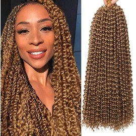 Passion Twist Hair, Passion Twist Crochet Braids Hair, 6 Packs 18 Inch (45.5 cm) Braids/Extensions, Faux Locs Crochet Hair YDDM Synthetic Hair Extensions, (27#, 6 Packs Economy Pack)