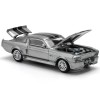 DCD Shelby Mustang GT500 1/64 Diecast Model Car Gray Metallic