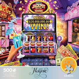 Ceaco - Foil Puzzle - Jackpot! - 500 Piece Jigsaw Puzzle