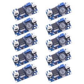 QIQIAZI DC-DC Buck Converter Module 3.2-46V to 1.25-35V Step-Down Converter Module, Voltage Regulator, Adjustable Power Supply, Pack of 10