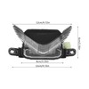 Motorcycle Headlight Transparent Lens Waterproof LED Front Center Lamp Replacement