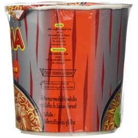 Mama Instant Cup Noodles Creamy Tom Yum Shrimp Flavor Thai Original Spicy Net Wt 42 G (1.48 Oz) X 6 Cups