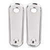 XMMT Chrome Motorcycle Rear Passenger Floorboard Foot Peg Frame Plates