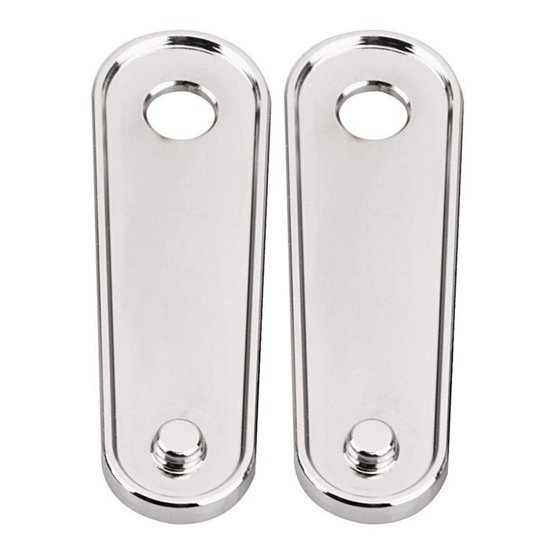 XMMT Chrome Motorcycle Rear Passenger Floorboard Foot Peg Frame Plates