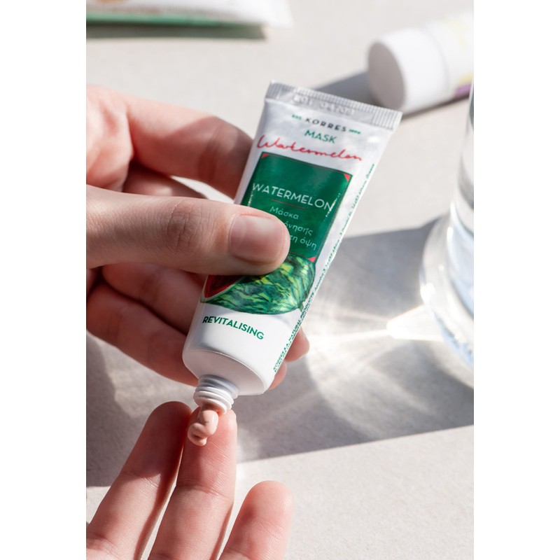 KORRES Watermelon Revitalising Mask Beauty Shot Revitalising and Refreshing Mask