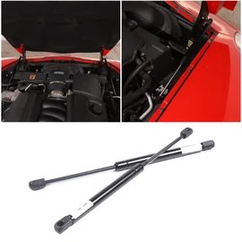 for Corvette C6 Front Hood Lift Support Shocks Set of 2 Hood Struts Rod for Corvette C6 Z06 ZR1 2005-2013 Front Engine Hood Struts Shocks Lift Support Accessories (Black)