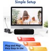 NOMOY USB Computer Speaker,Mini Portable Soundbar with 3D Surround Stereo,USB