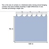 MaKefeile Room Divider Curtains with Flexible Ceiling Curtain Tracks Set,100%