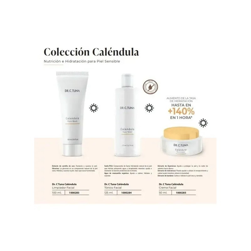Limpiador Facial De Caléndula Farmasi Piel Seca / Sensible
