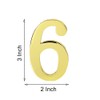 1Pcs 3Inch Metal Mailbox Numbers Solid Zinc Alloy House Numbers