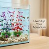 2 Pack 9.5 Inch Seaweed Purple Plastic Artificial Aquarium Plants