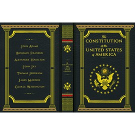 Fake Book Box - Small Safe Box with Combination Lock - Hidden Safe in Plain Sight - Diversion Safes - Secret Safes (Constitution) (Large)