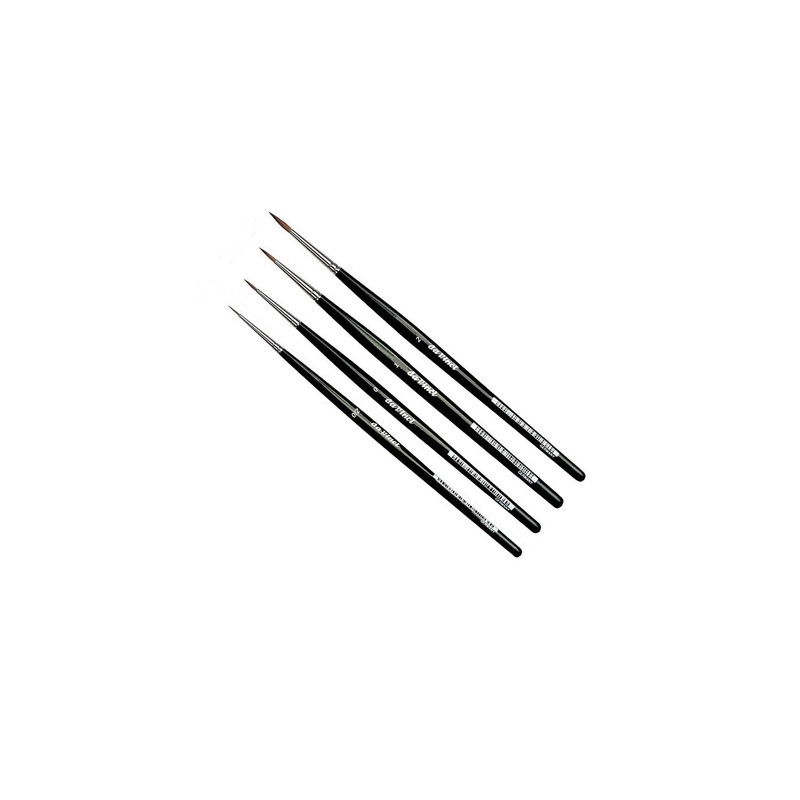 Da Vinci Red Sable Brush Set 2/0, 0, 1, 2