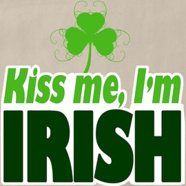 CafePress Kiss Me I'm Irish Kitchen Apron with Pockets, Grilling Apron, Baking Apron