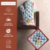 Maison d' Hermine Spring/Summer Set with Oven Gloves and Pot