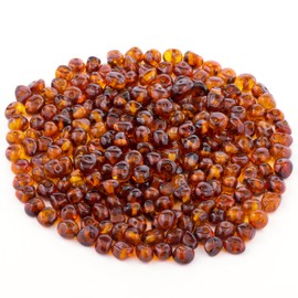 Amber Polished Beads – 100% Natural Baltic Stone 5-6mm Baroque Style Loose with Drilled Holes Multiple Colors - Amber Culture