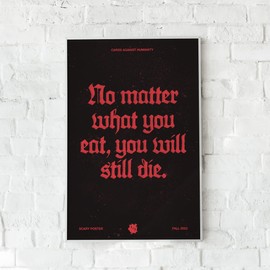 Cards Against Humanity: Scary Poster #1/3 • A Terrifying 12"x18" Poster