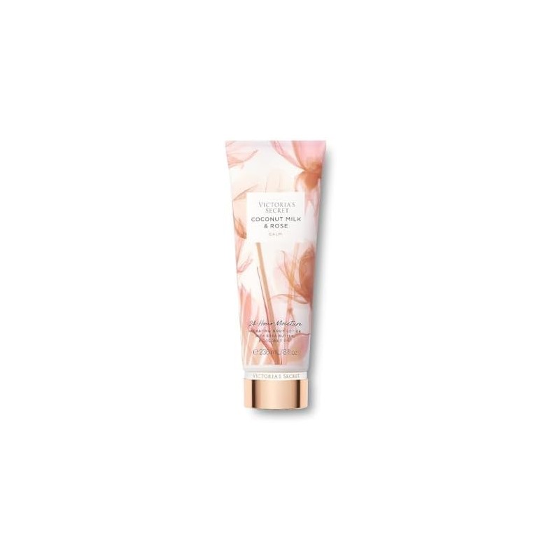 Loción corporal hidratante de leche de coco y rosas