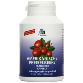 Avitale Cranberry American 550 mg Capsules, Pack of 240, 1 x 132 g