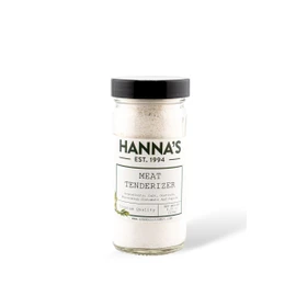 Hanna's Meat Tenderizer, Premium Quality, 4 fl oz Glass Jar