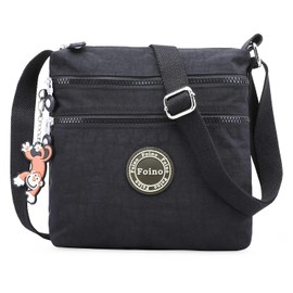 Foino Women's 910 Shoulder Bag, Black, Medium