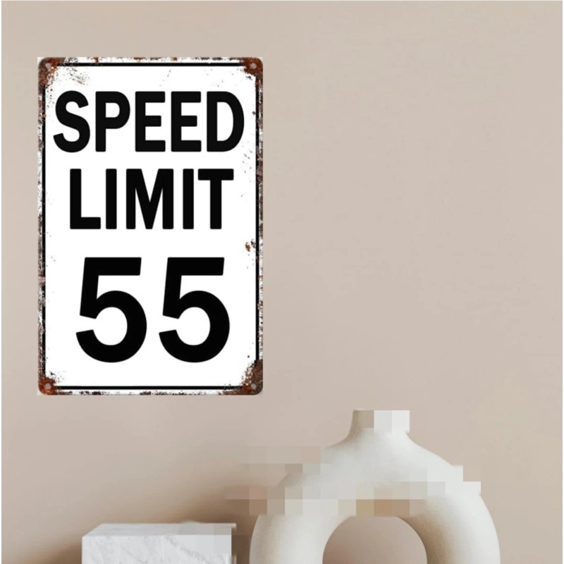 Speed Limit 55 Sign Road Street Sign Metal 55th Birthday