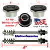 Pair (2) 1.00" Quick Push Button Latch Hood Pin USA
