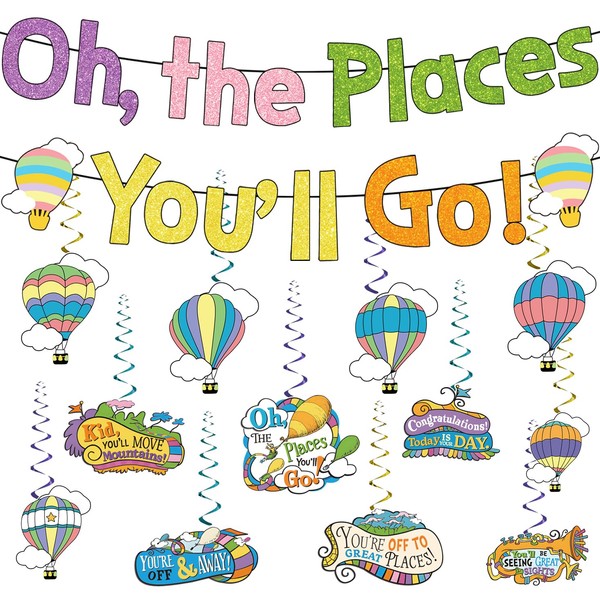 Need DIY Oh the Place You'll Go Decorations Banner and
