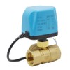 IIUUAYUVI 1/2" 3/4" 1" 2" Three WayBrass Electric Ball Valve