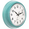 Bernhard Products Retro Wall Clock 12 Inch Blue Kitchen 50's
