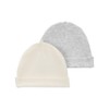 Carter's Baby - Paquete de 2 gorras, Marfil/ gris, 0-3