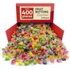 Assorted Fruit Buttons Hard Candy - 5 Pounds Approx 400