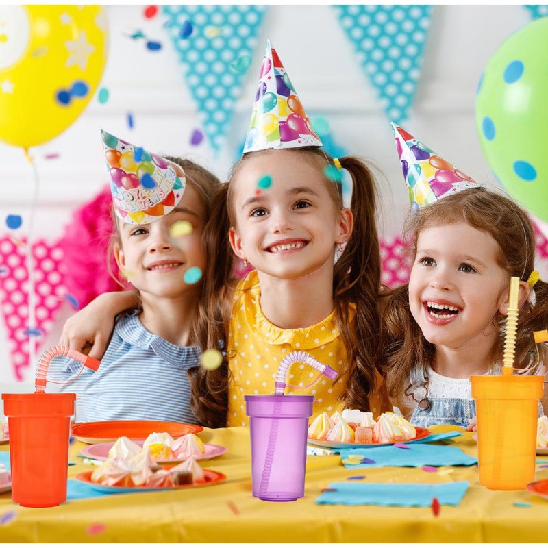 ALINK Pack of 6 Children's Party Cups, Plastic Cups, Drinking
