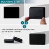 sourcingmap 10pcs 30 x 60mm Plastic Rectangle Ribbed Tube Insert