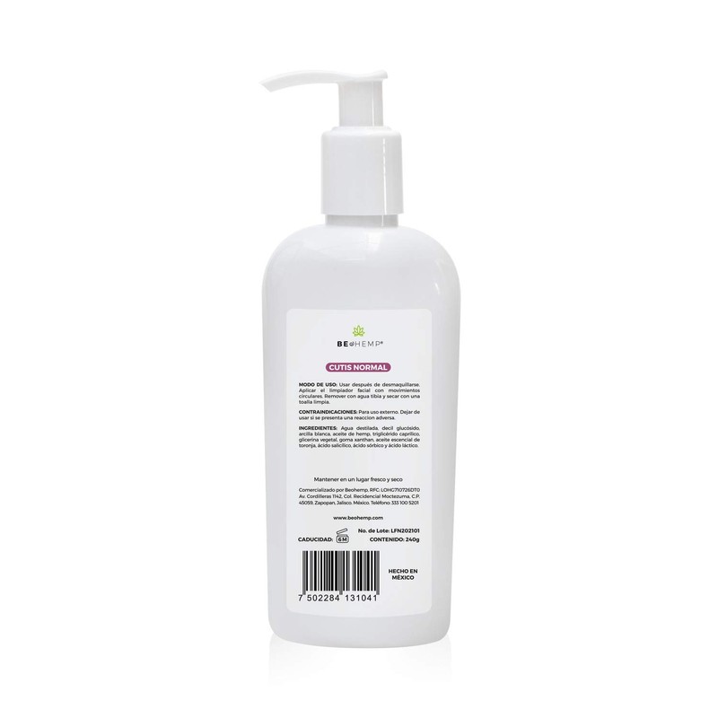 Jabón facial para todo tipo de piel 250 ml Beohemp