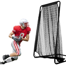 PGL 41x81in Football Kicking Cage Net, Heavy Duty Football Throwing Net, Easy to Assemble Rugby Training Tool, Improving Rugby Throwing and Kicking Accuracy, with 2 Sandbags