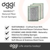 OGGI Bambou Odor-Free Scrubbing Sponges - Natural Scrub Sponges for