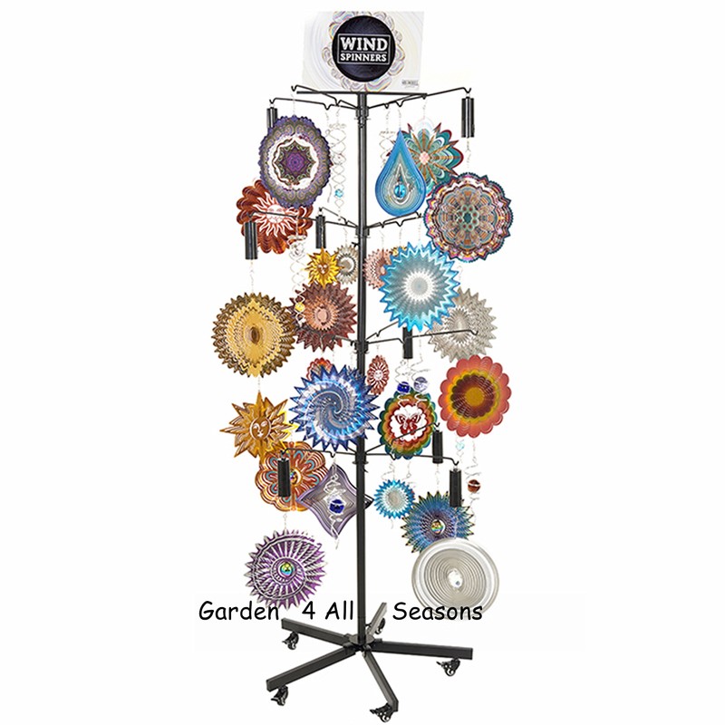 SILVER LILAC 25cm Stainless Steel SPIRAL TAIL Twister Wind Spinner