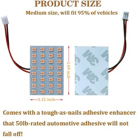 LivTee Panel de luces LED con 194 168 2825 T10 W5W / DE3175 6428 / BA9S 64111/6418 DE3423 DE3425 / 211-2 569 578 Festoon Adaptadores de repuesto para RV Camper Interior Mapa Domo luces púrpura