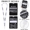News Reporter Costume Accessories Set News Microphone Prop News Reporter