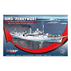 Mirage Hobby 350804, Maßstab 1: 350, HMS 'PENNYWORT' - Flower Class Corvette (K111), Kunststoff-Modellbausatz