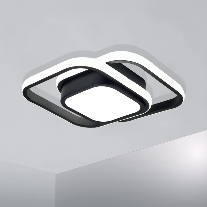 CANEOE Small Ceiling Light Modern LED Acrylic Square Ceiling Lamp