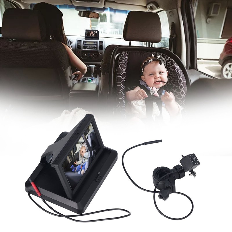 Baby Car Camera Adjustable Clear Bright Wide View Rear Facing