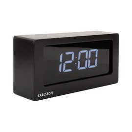 Karlsson Table Clock Boxed LED Black